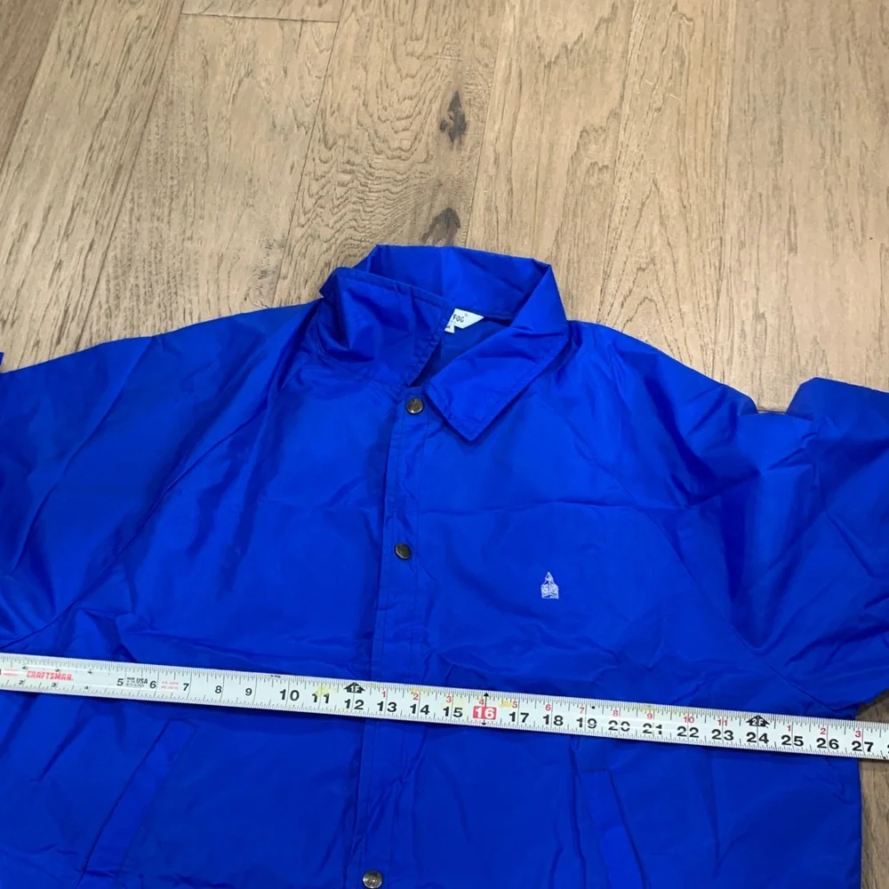 NWOT London Fog Royal Blue Two-Piece Rain Jacket and Pants Set Size Large - Picture 7 of 16